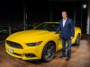 Bill Ford with 2015 Mustang on 112th floor of Burj Khalifa tower