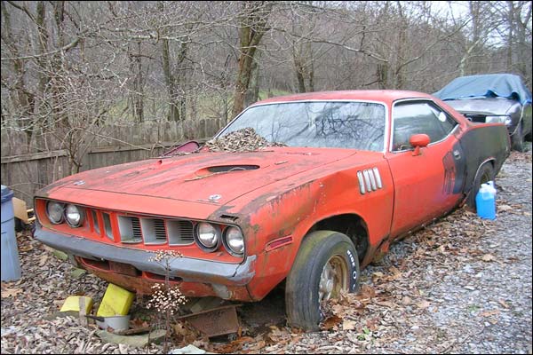 abandoned muscle cars