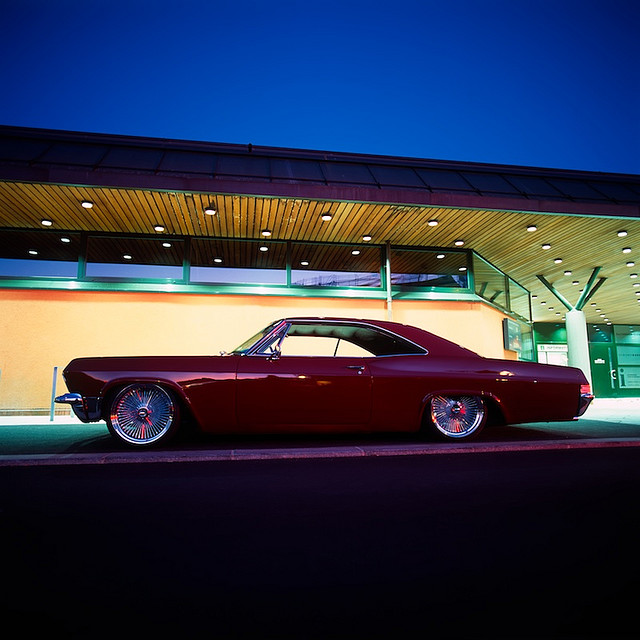 Check out this amazing shot 1965 Chevrolet Impala Lowrider at night by 