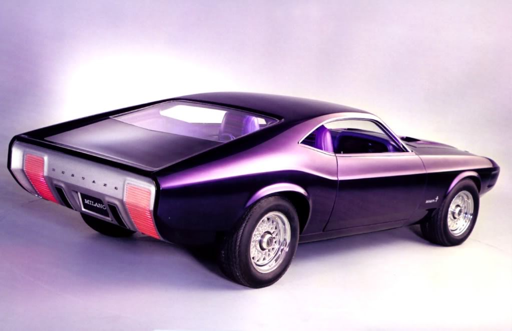 1970 Mustang Milano concept car would led to the redesigned 1971 Mustang