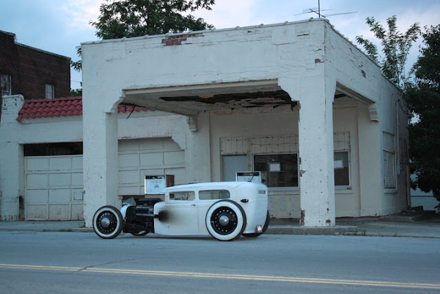 This rat rod is so awesome mostly because it is painted in white