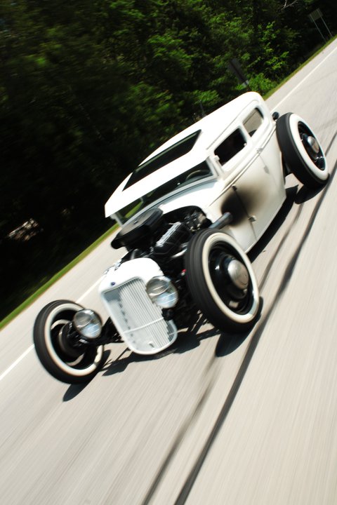 This rat rod is so awesome mostly because it is painted in white