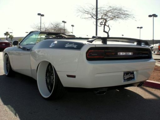 Custom wide body Dodge Challenger cabrio