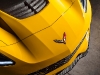 The 2015 Corvette Z06 with the available Z07 package adds a larger winglets to the carbon front splitter, along with an adjustable, see-through center section on the rear spoiler for track use; with this package, the Corvette Z06 delivers the most amount of aerodynamic downforce of any production car that GM has tested.