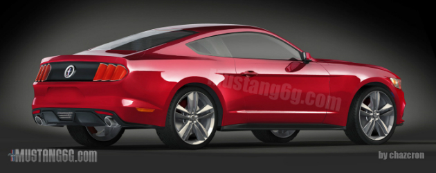 New 2015 Mustang renders from CAD images